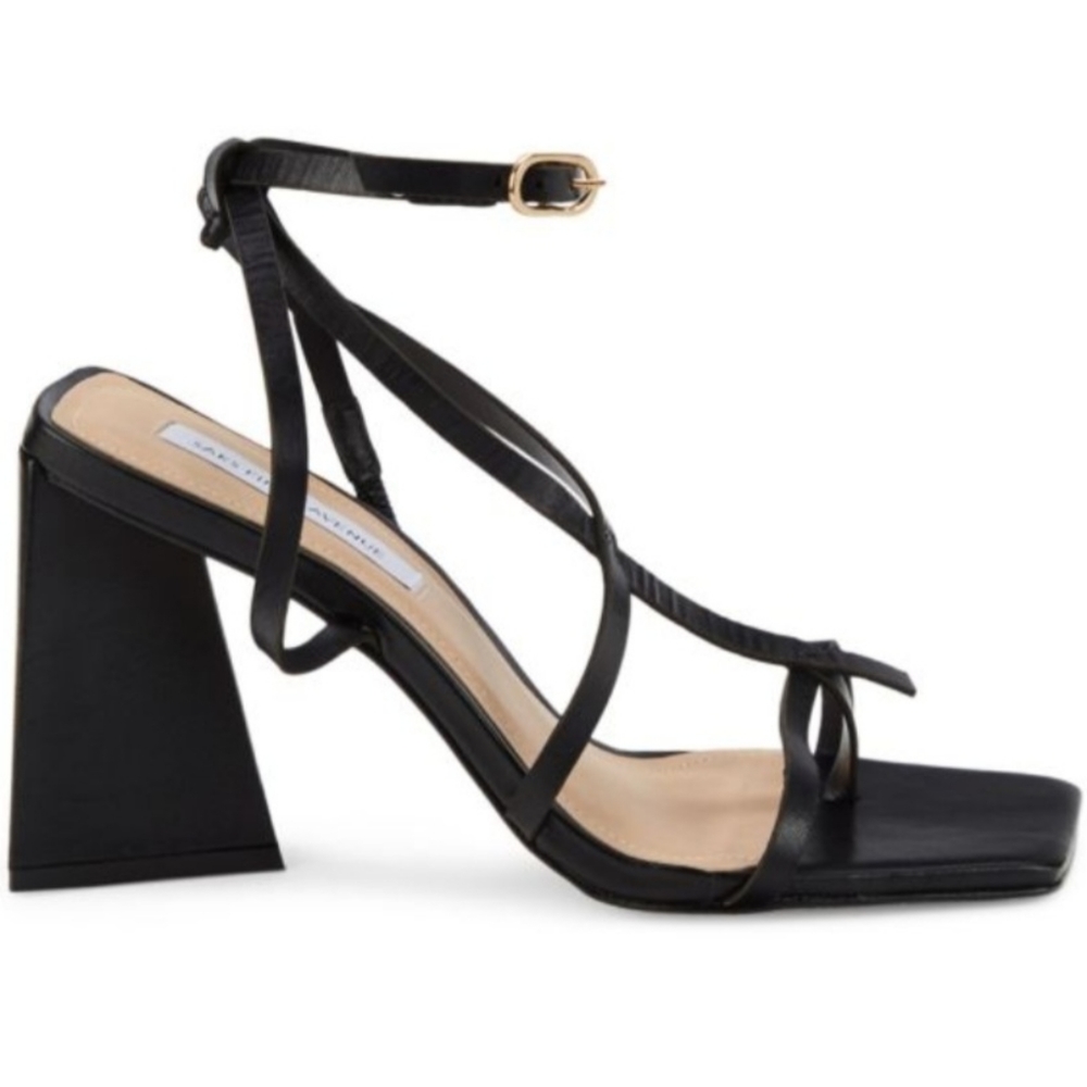 Sacks Fifth Avenue Block Heel Sandals